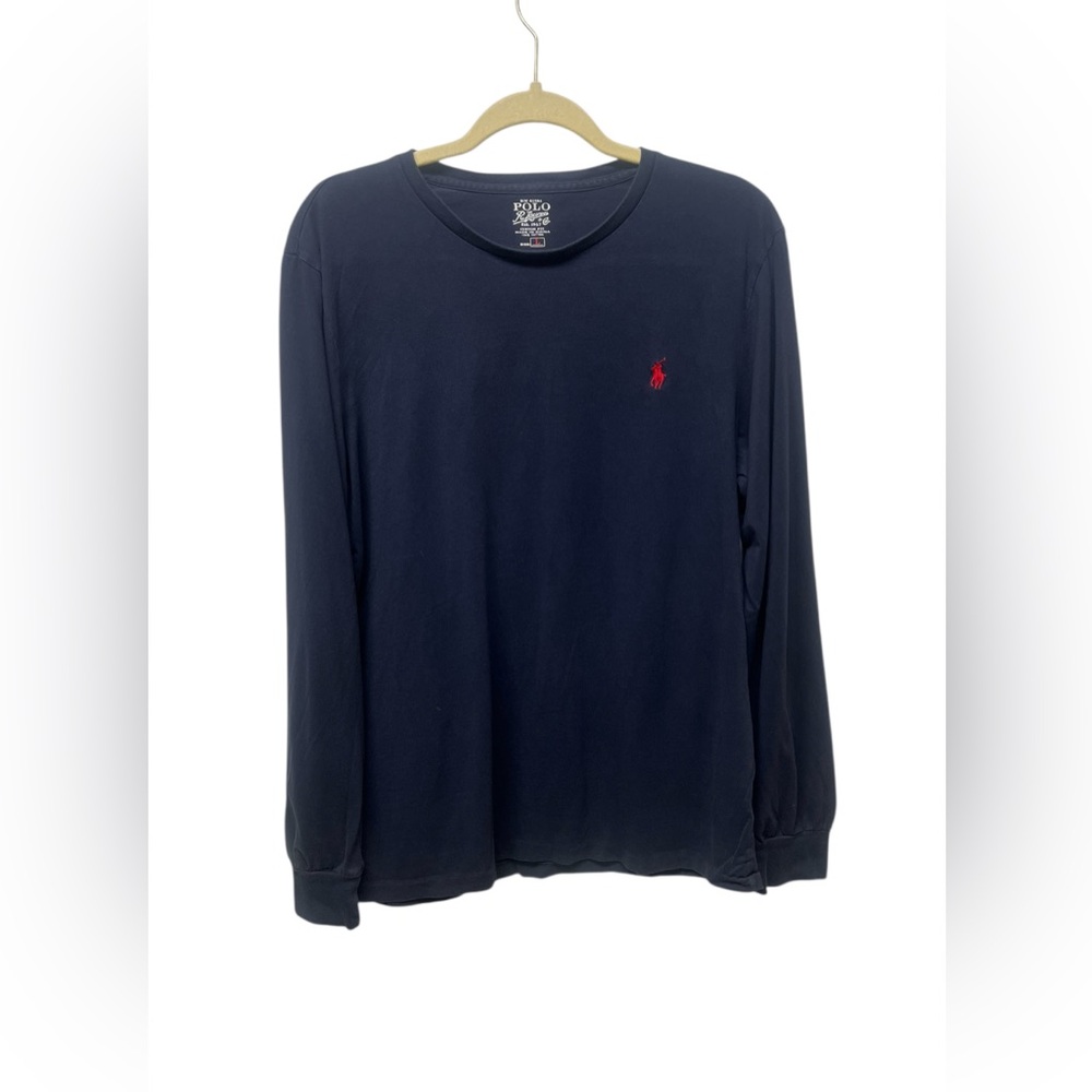 Polo Ralph Lauren long sleeve tee. Navy blue.